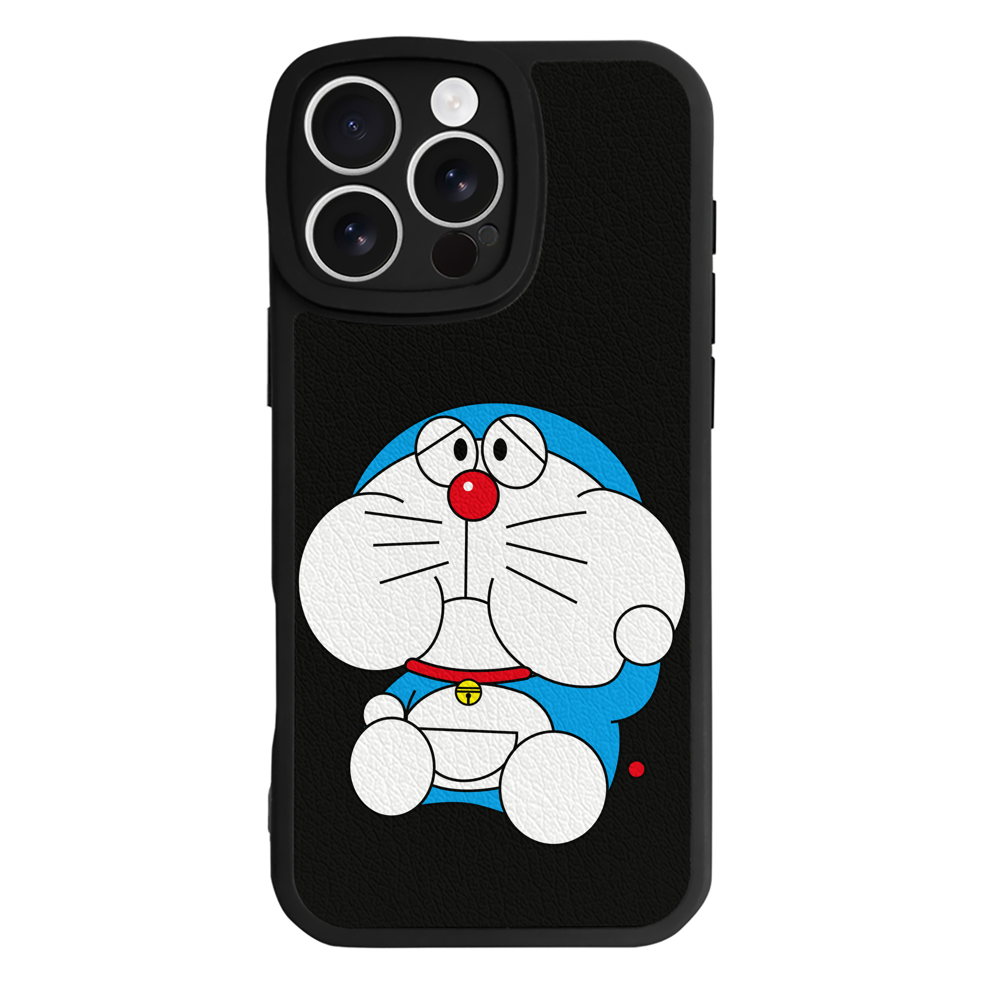 （画像用） ドラえもん Doraemon 【iPhone 16シリーズ対応】シリコンスマホケース（レザー調） 材質：シリコン